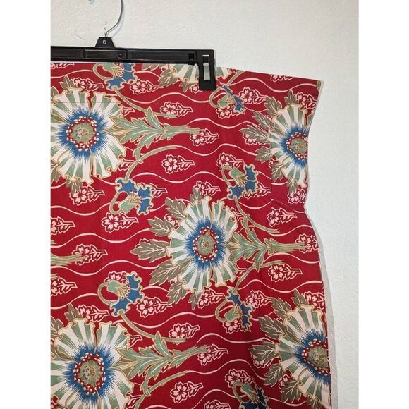 Rare Pottery Barn PALAMPORE Set of 2 Standard Pillow Shams Floral Red Green Blue - Picture 9 of 11